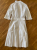 Hugo Boss Weißes langes Kleid mit Knöpfen