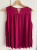 Massimo Dutti Fuchsia pleated blouse