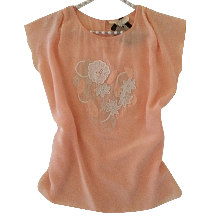 Vanessa Bruno Seidentop mit Stickerei