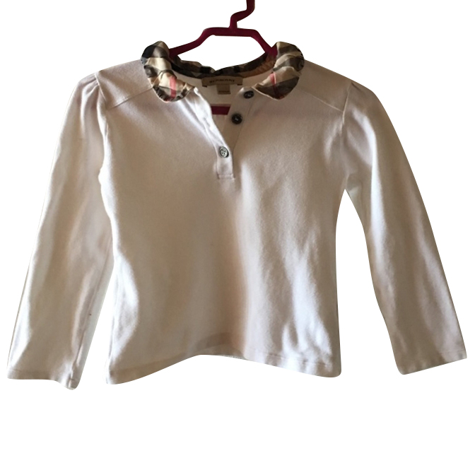 Burberry Kids Langarm-Poloshirt