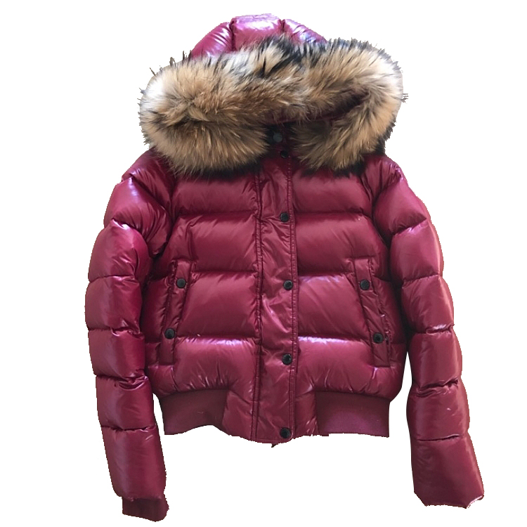 Moncler Daunenjacke mit Fellbesatz