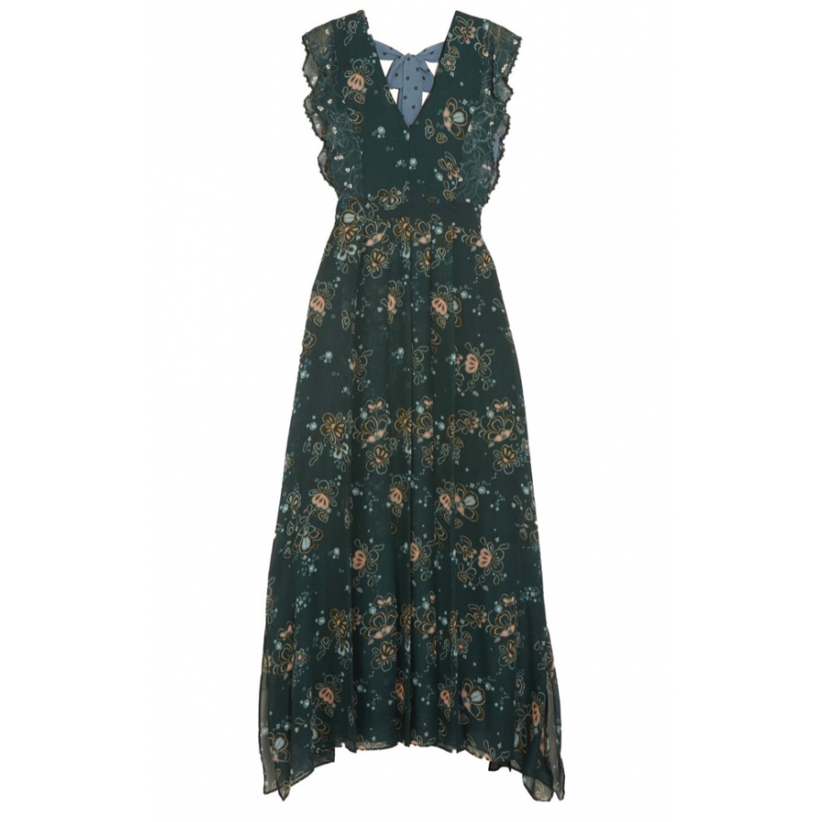 See By Chloé Printed georgette maxi dress