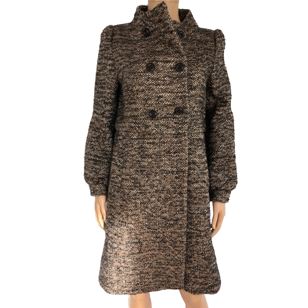 Red Valentino Coat in mohair wool and alpaca mottled