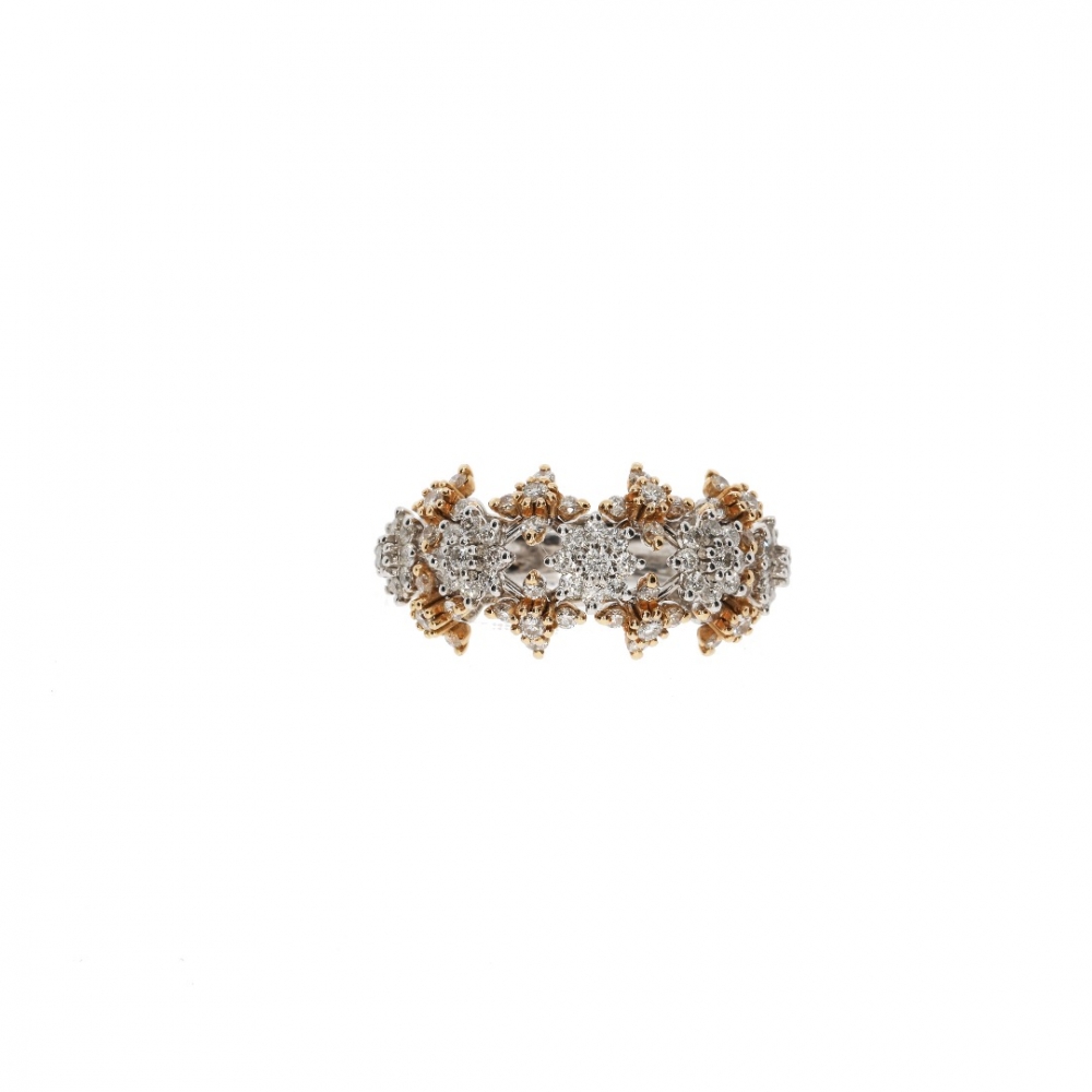 DD Gioielli Ring in 18K white and pink gold