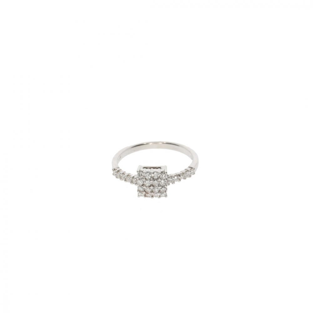 DD Gioielli 18K white gold ring with diamonds