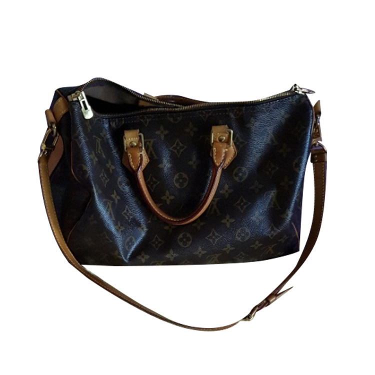 Louis Vuitton Speedy 35 monogram shoulder strap