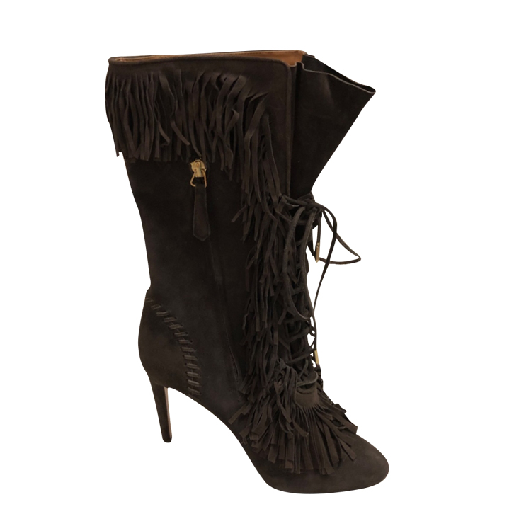 aquazzura fringe boots