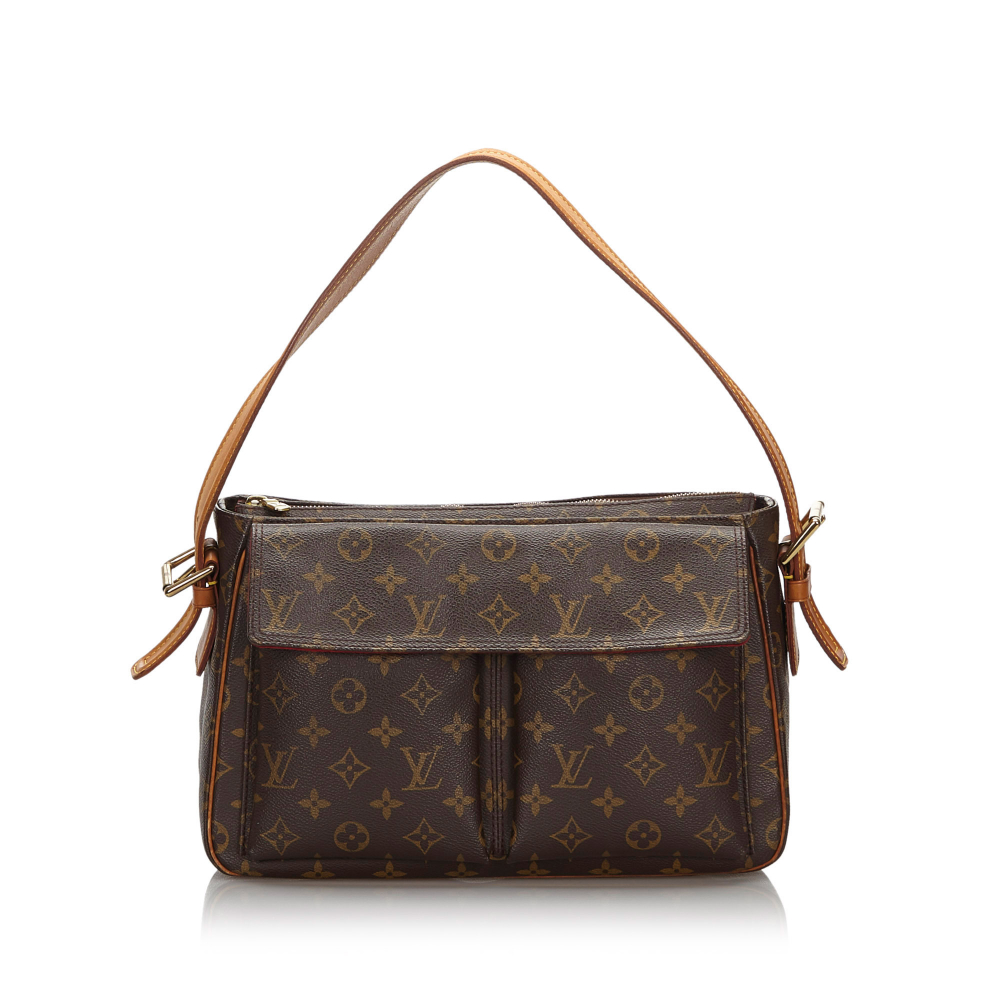 Louis Vuitton AB Louis Vuitton Brown Monogram Canvas Canvas Monogram Viva Cite GM France