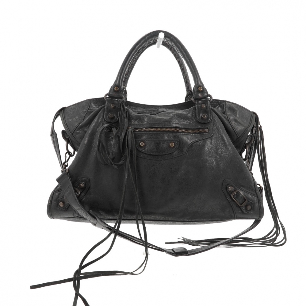 bag in dark green leather - Balenciaga | MyPrivateDressing