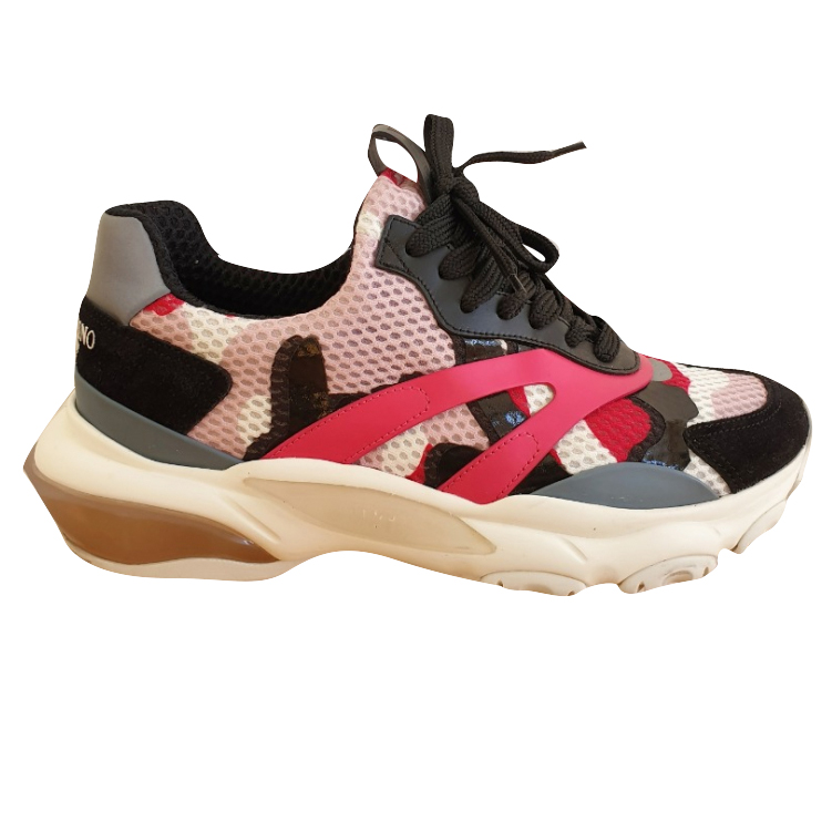 Valentino Multi-matière Bounce Camouflage Baskets