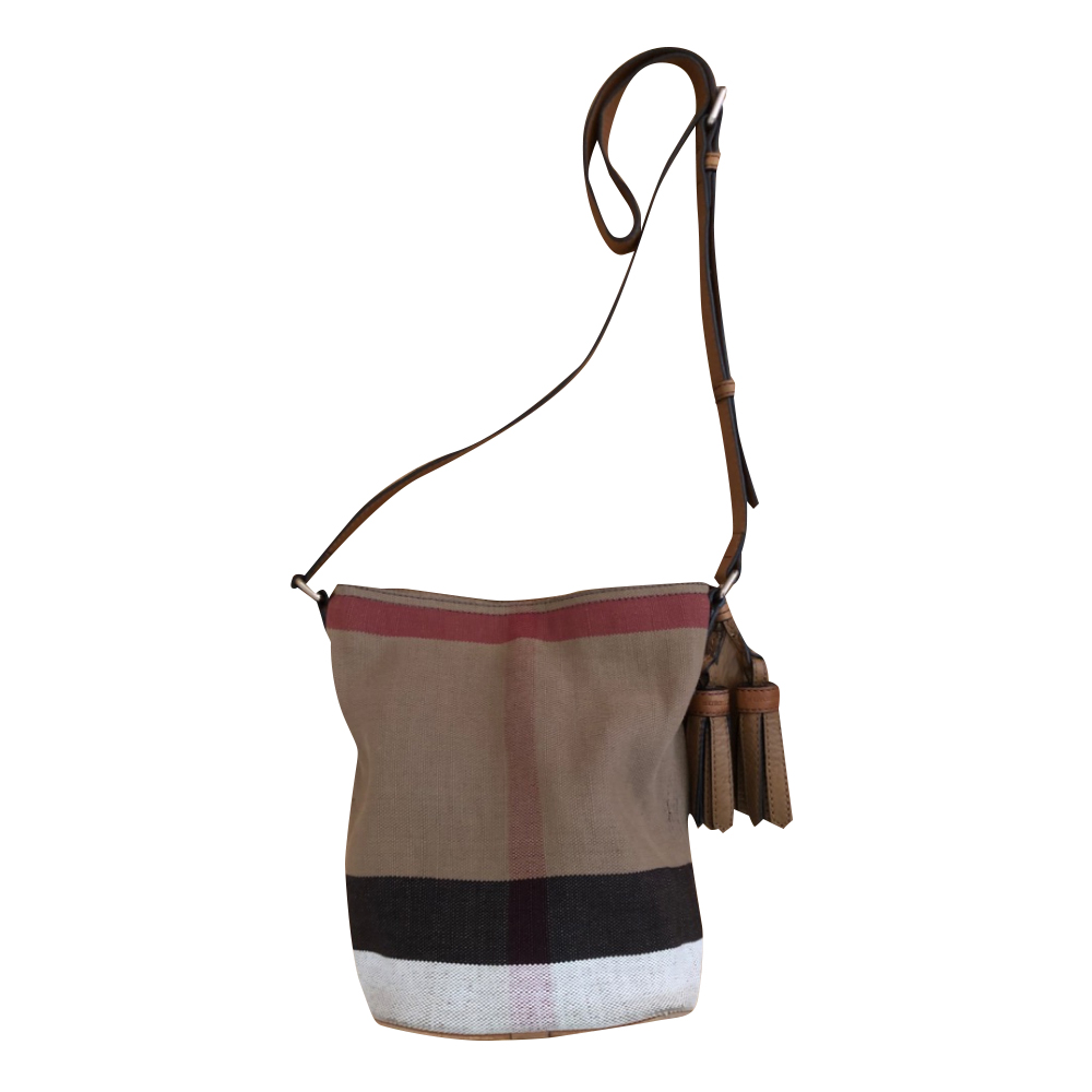 Burberry Petit sac en toile Ashby