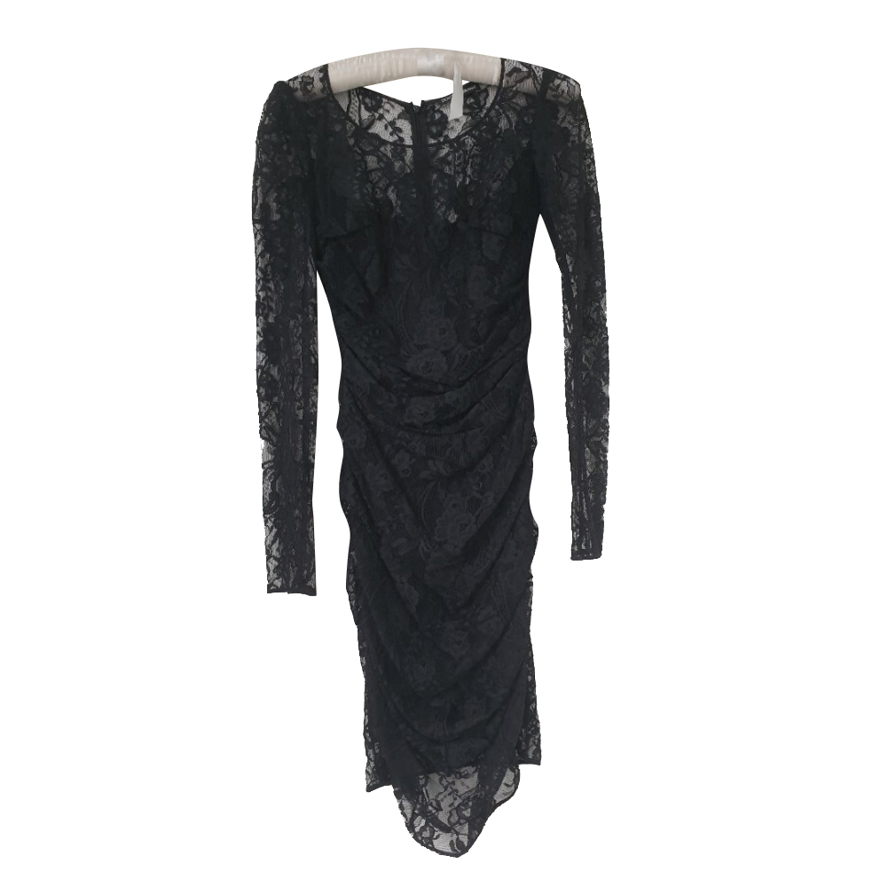Dolce & Gabbana Mid-length black lace dress