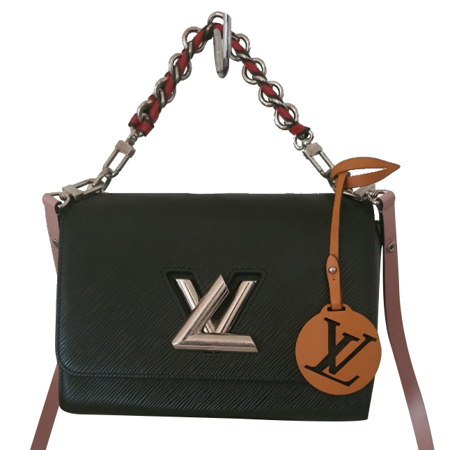 Louis Vuitton Black Epi leather'Twist MM' Shoulder Bag Schulter