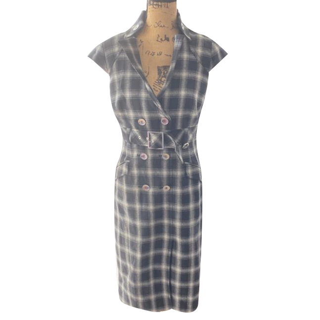 Karen Millen Elegant Check Dress