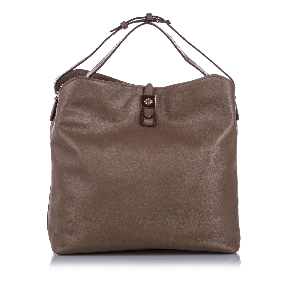 Mulberry A Mulberry Brown Dark Brown Calf Leather Tessie Hobo Bag UNITED KINGDOM