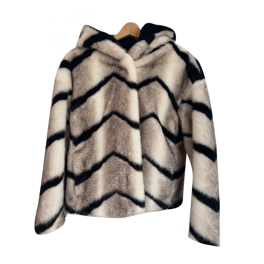 Benetton Veste fausse fourrure