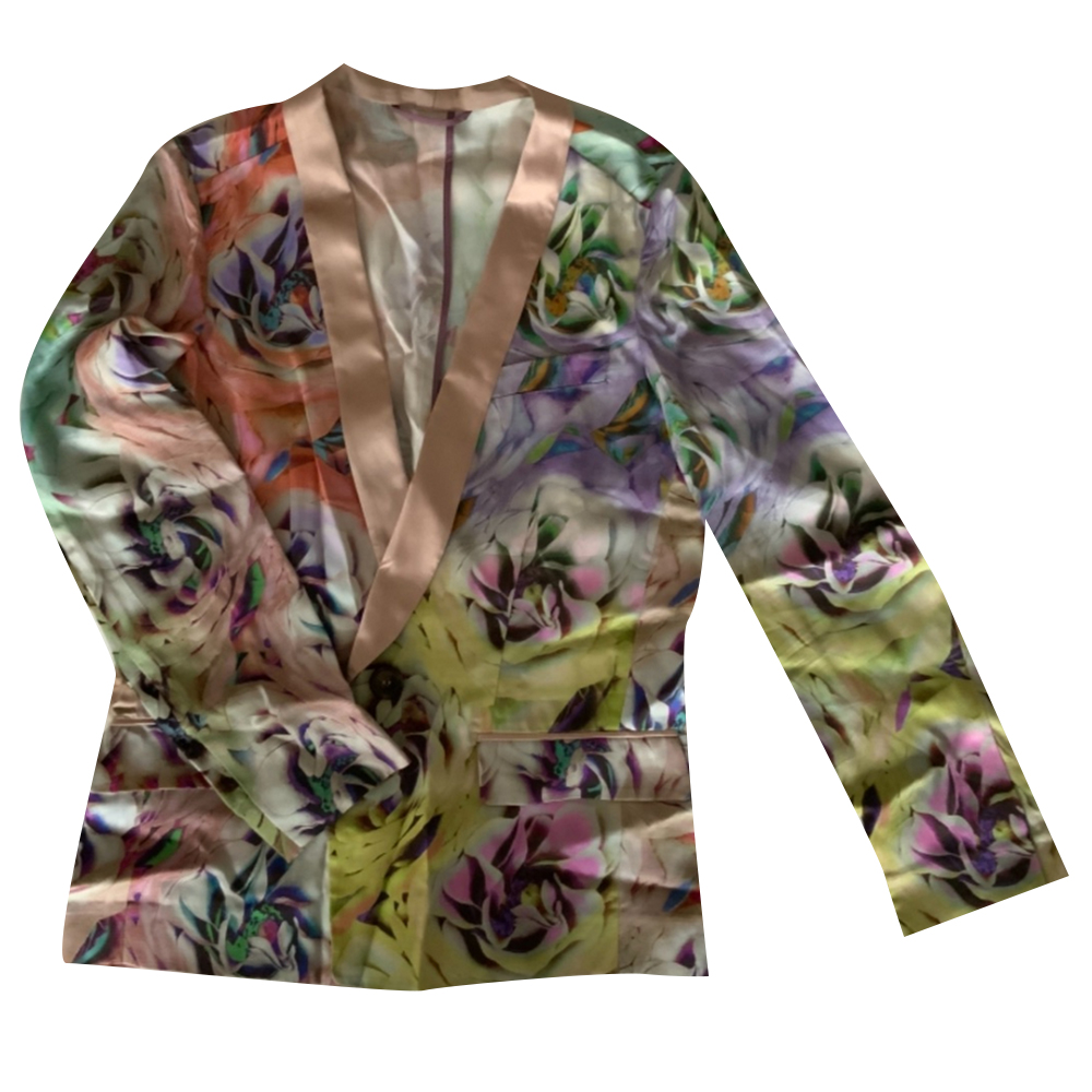 Etro Blumige Jacke aus Seide