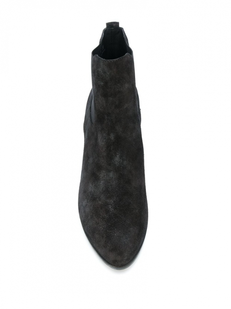 Hogan Chelsea Ankle Boots Suede Side Gusset Pointed Toe