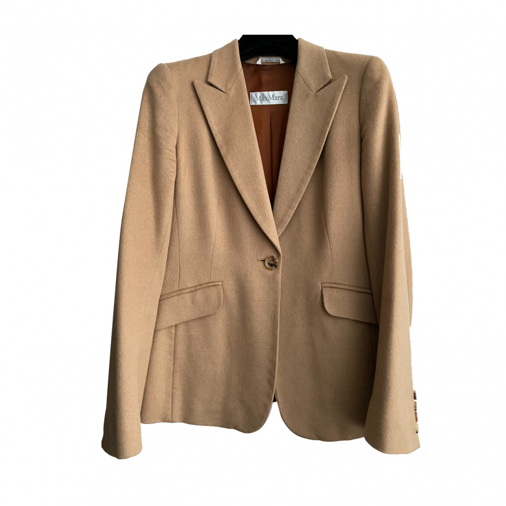 Max Mara Veste en poil de chameau beige