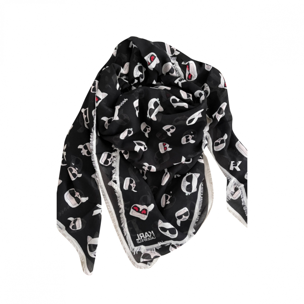 Ikonik print scarf with silk Karl Lagerfeld MyPrivateDressing