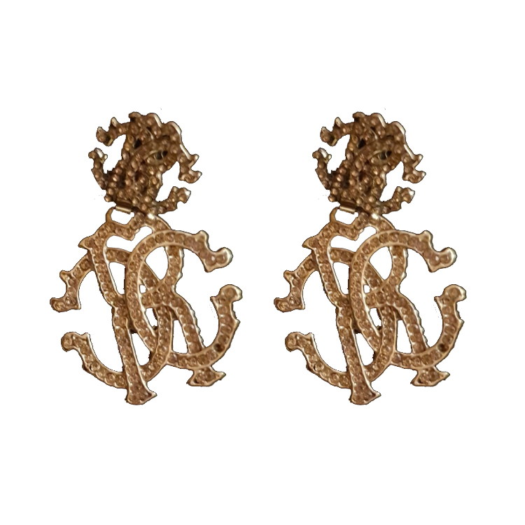 Roberto Cavalli Logo-Ohrring