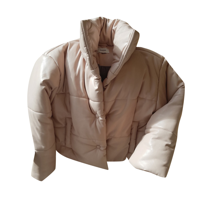 Nanushka Hide vegan faux leather puffer jacket