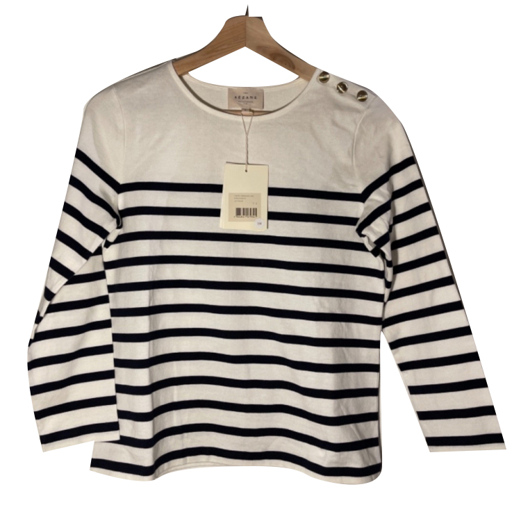 Sézane T-shirt Marinière LoïC