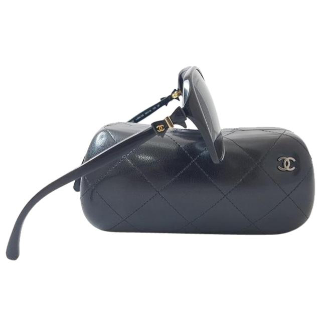 Chanel Charms Collection Bow Black Polarized Sunglasses