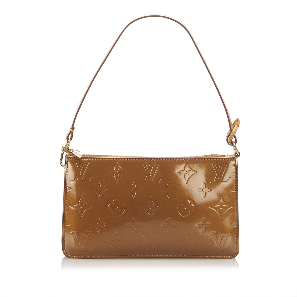 Louis Vuitton B Louis Vuitton Brown Bronze Vernis Leather Leather Vernis Lexington Pochette France