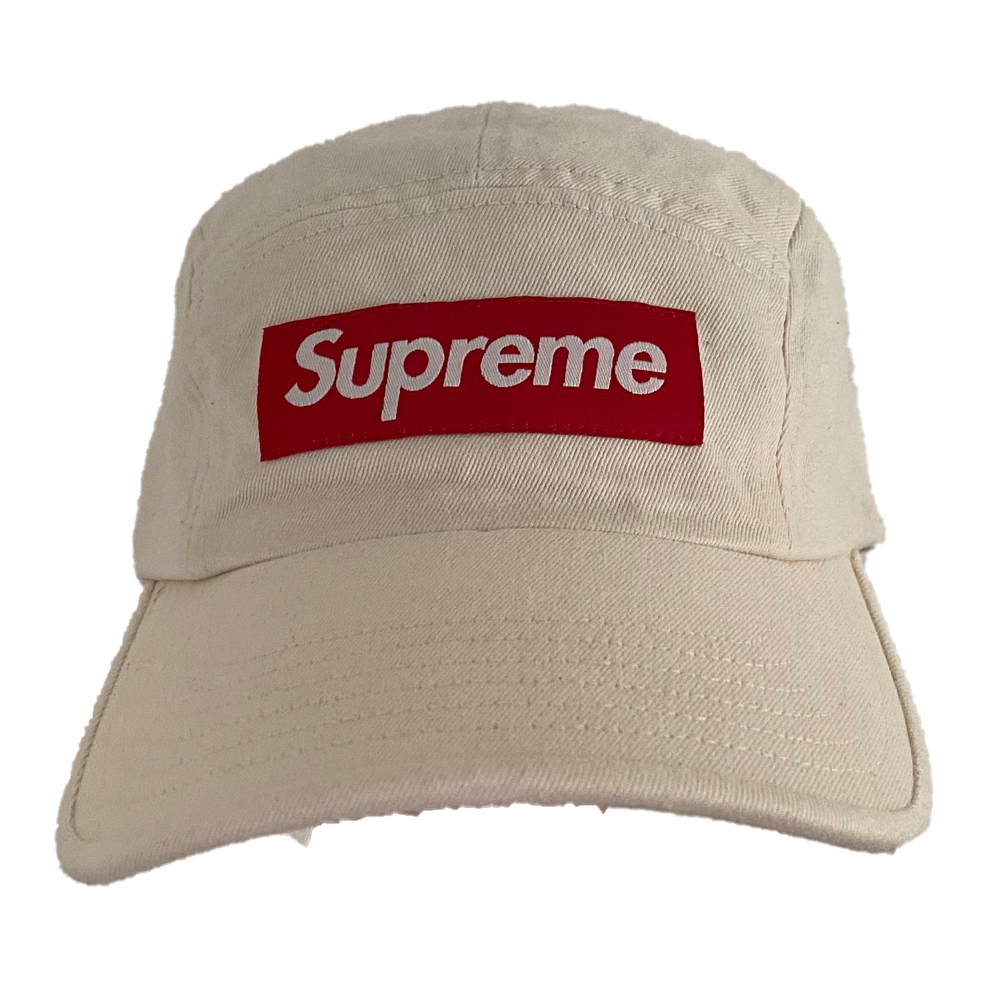 Supreme Casquette de camp en laine-blanche