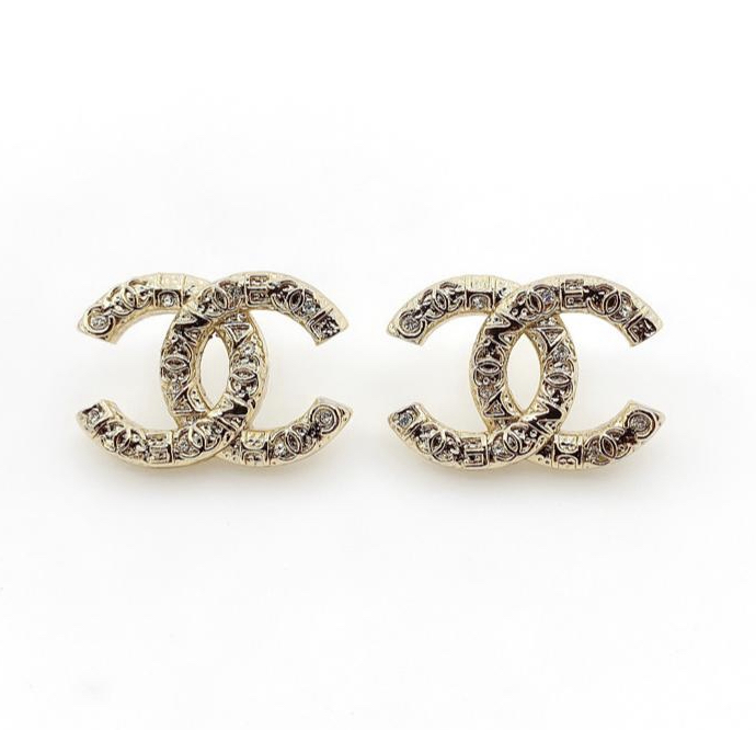 Chanel CC Golden Earrings