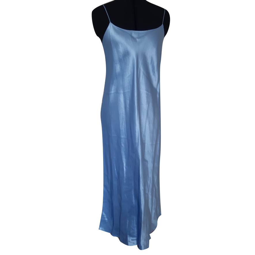 Vince Robe en satin froissé