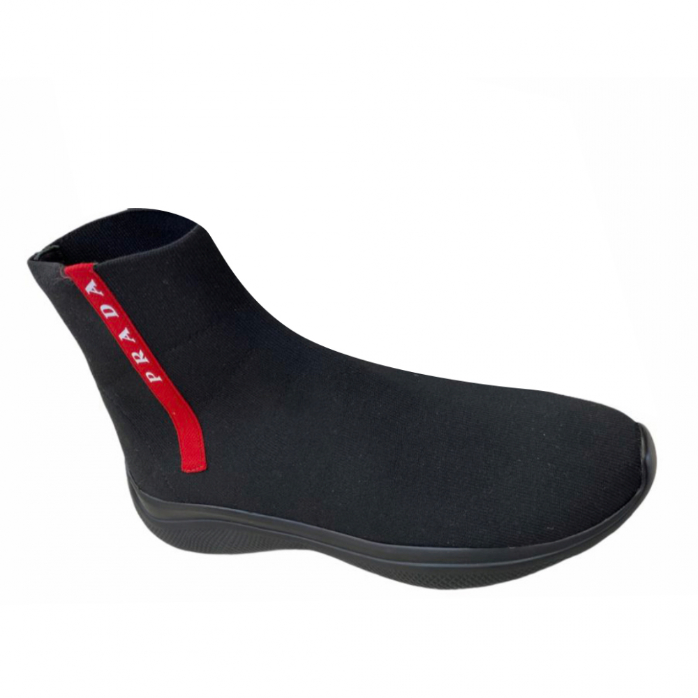 Prada CHAUSSURES-CHAUSSETTES EN TRICOT DE BASE