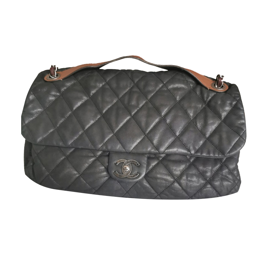 Quilted Leather In-the-Mix Jumbo Flap Bag - Chanel