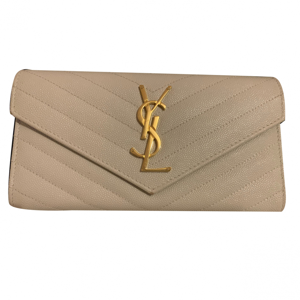 Yves Saint Laurent Portemonnaie aus Leder mit Monogramm