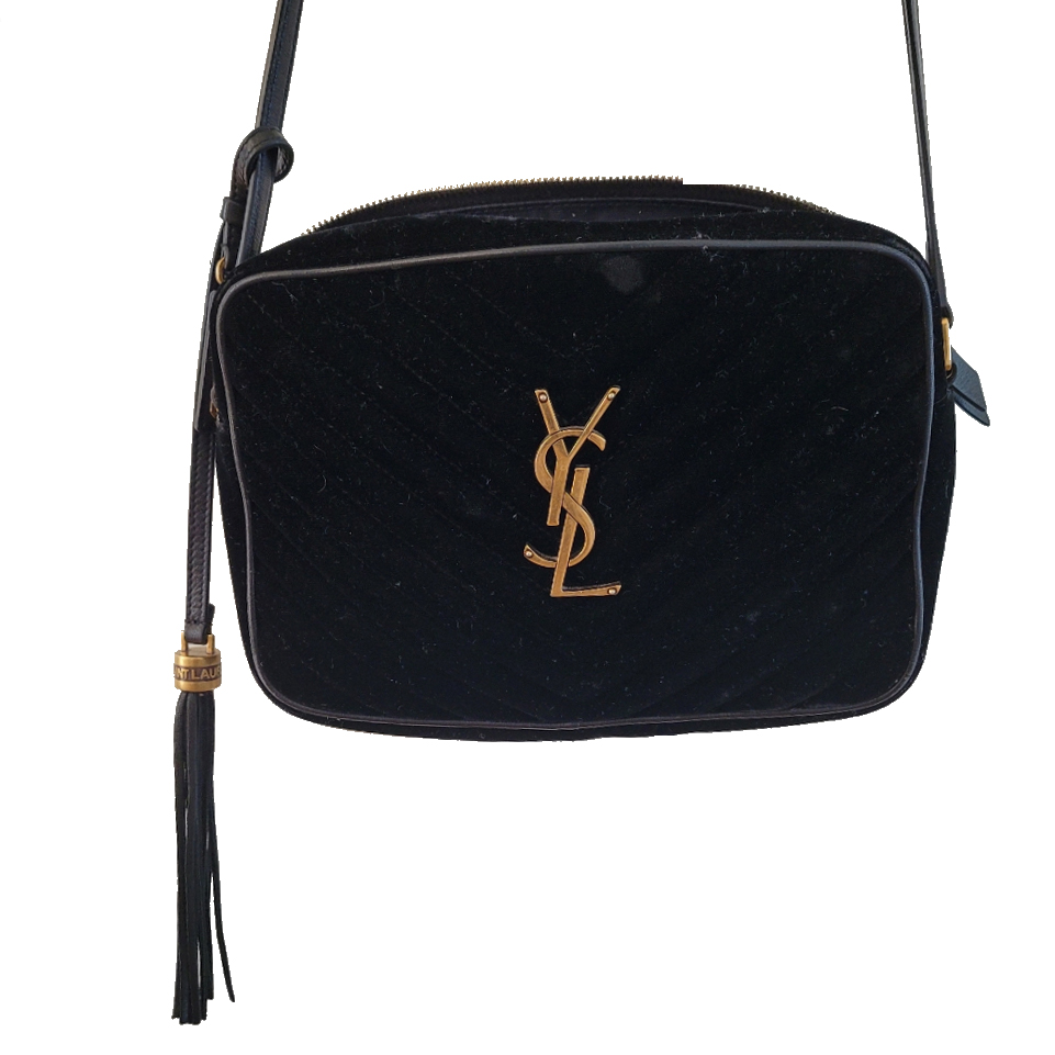 Yves Saint Laurent Lou camera velours matelassé