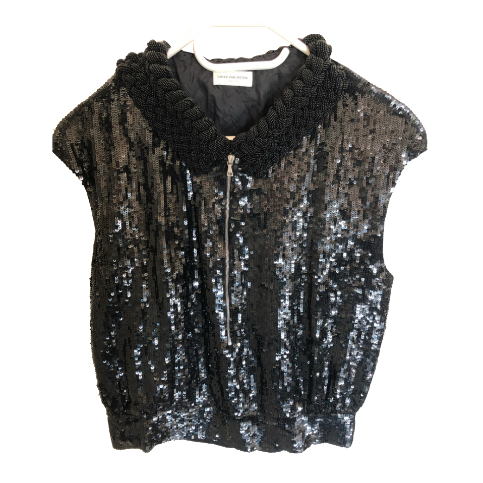Dries Van Noten Gilet à paillettes