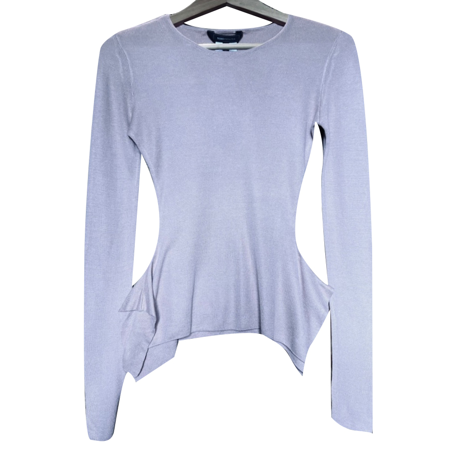 BCBG Max Azria Top péplum rose pâle