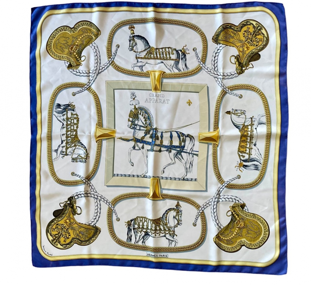 Hermès Silk square Grand Apparat (1962)