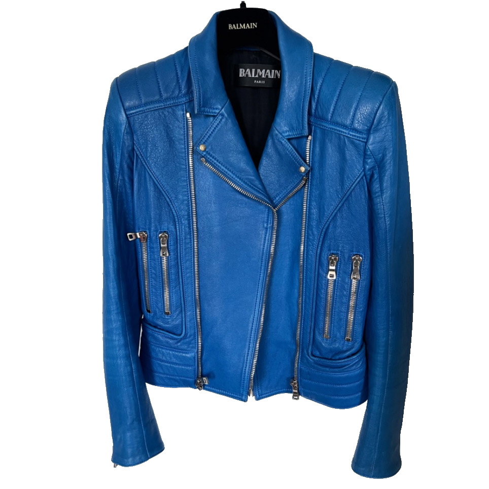 Balmain Lederjacke
