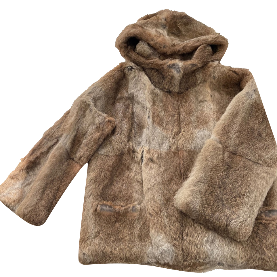 ba&sh Veste courte Fourrure Lapin