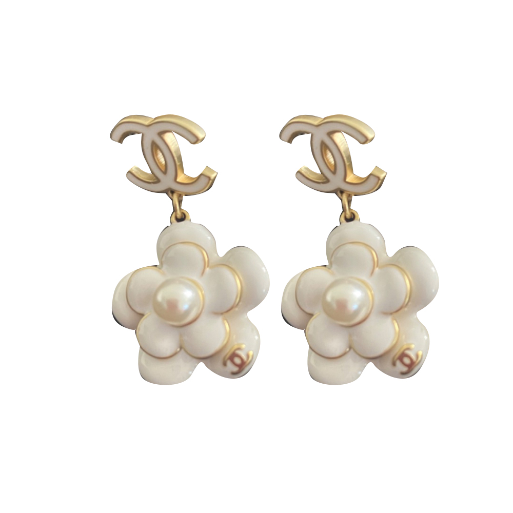 Chanel Camellia Earrings