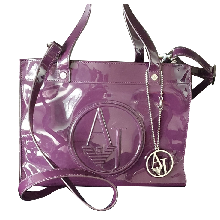 Armani Jeans Cuir vernis