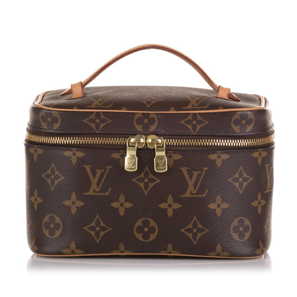Louis Vuitton AB Louis Vuitton Brown Monogram Canvas Canvas Monogram Nice Mini Toiletry Pouch Italy