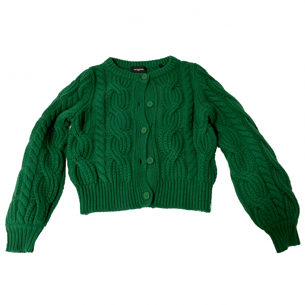 The Kooples Grüne Strickjacke