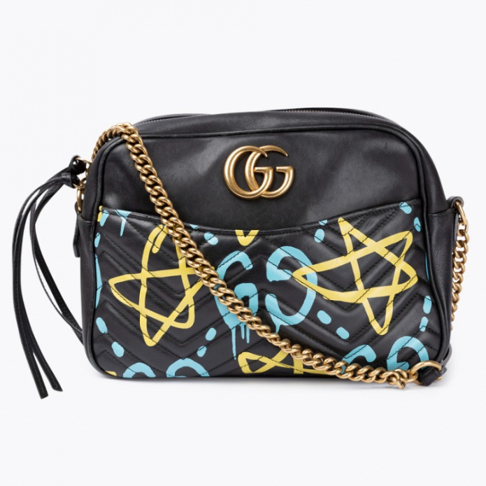 Gucci Gg Marmont Ghost Graffiti Bag