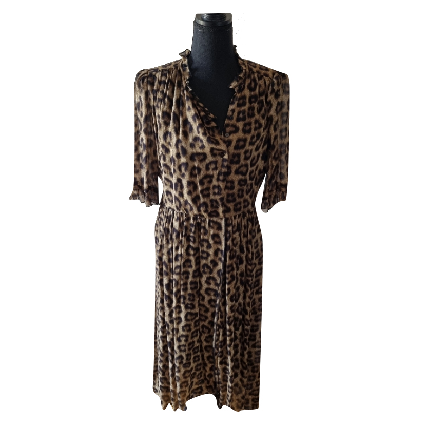 ba&sh Robe léopard