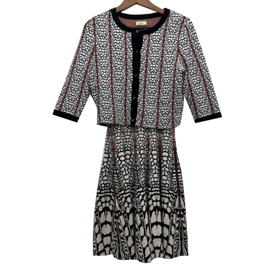 Issa Set aus Kleid und Strickjacke