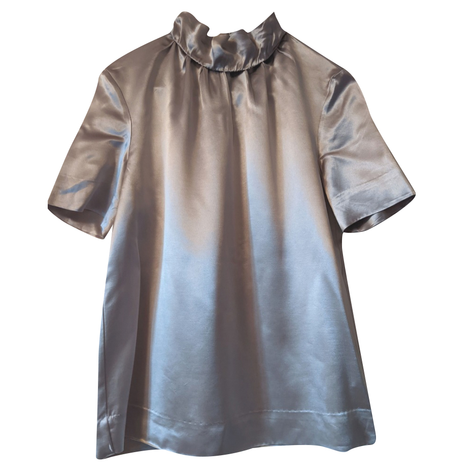 Cos Blouse en satin couleur or rose