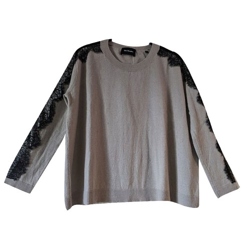 The Kooples Pull laine-cachemire-dentelle
